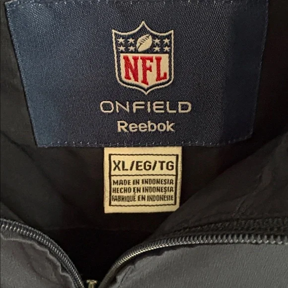 Reebok NFL Onfield Navy Jacket. Buffalo Bills - Picture 2 of 5